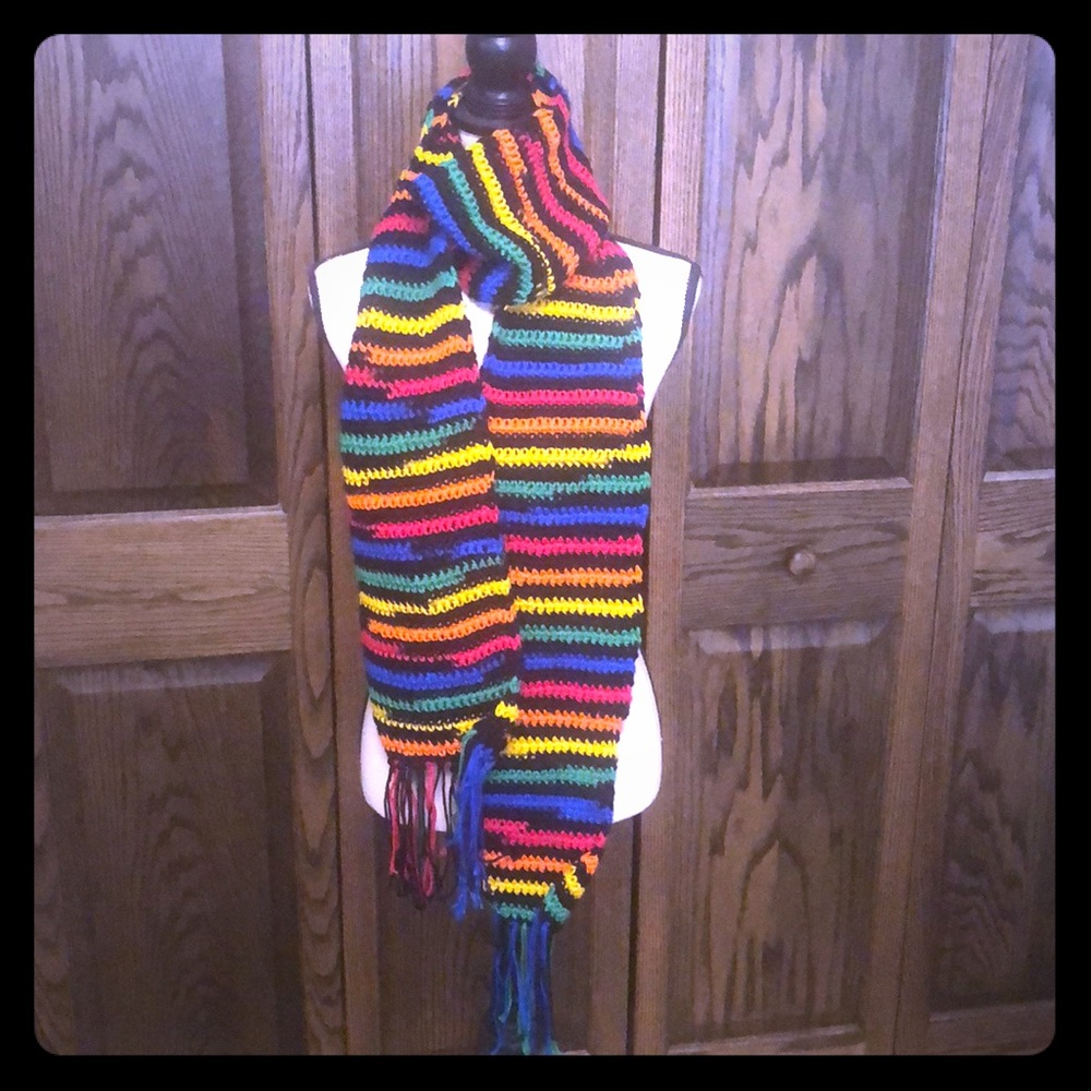 Hand crocheted scarf